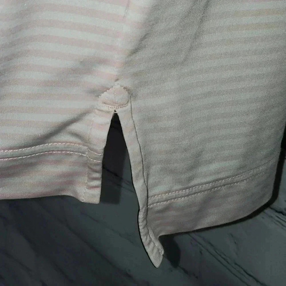 Foot Joy Athletic Fit Orange White Stripe Performance Golf Apparel Size L - Picture 4 of 8